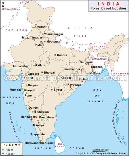 Forest Based Industries Map