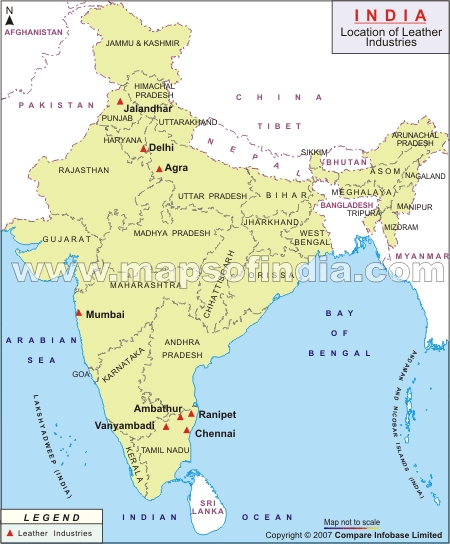 Indian Leather Industry Map