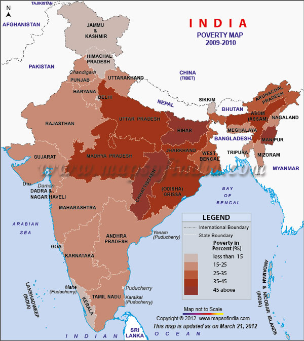 India Poverty Map 2009-10