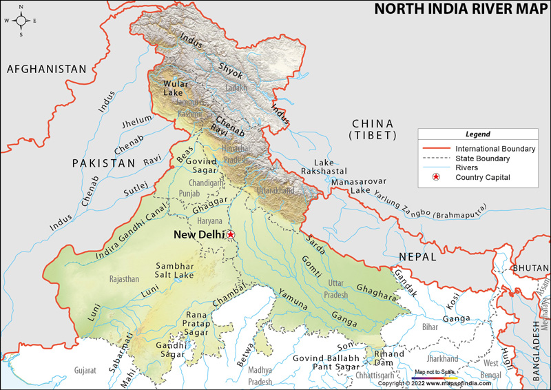 River Network of North India