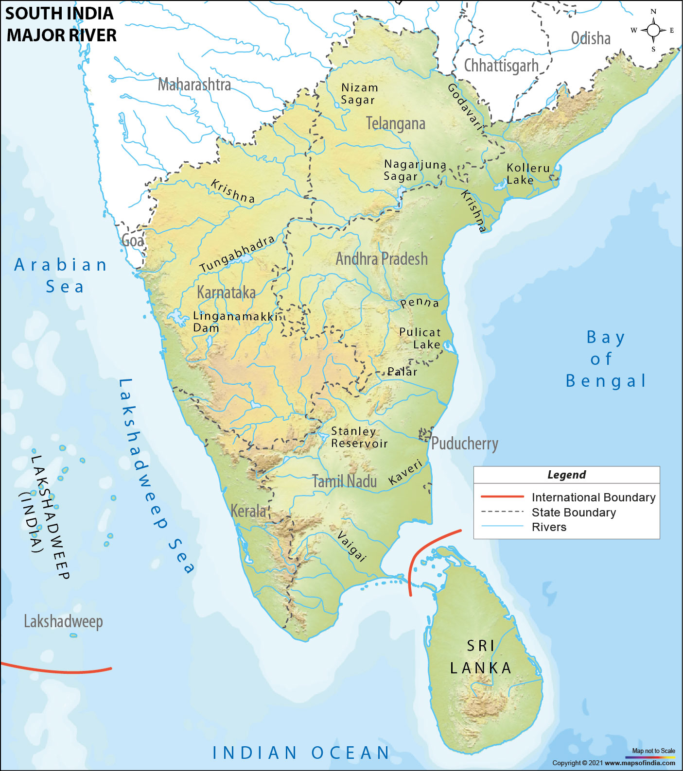 map of india rivers