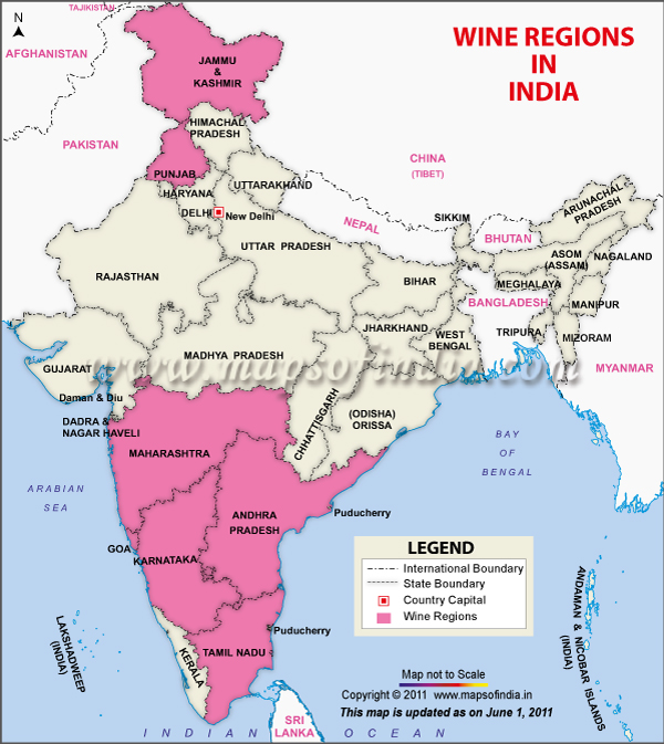 Wine Producing Regions in India