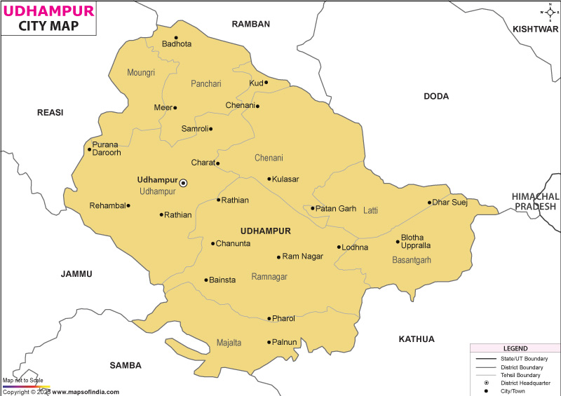 City Map of Udhampur
