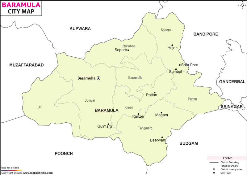 City Map of Baramula