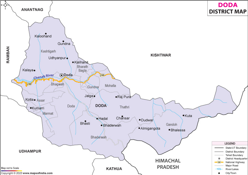 District Map of Doda