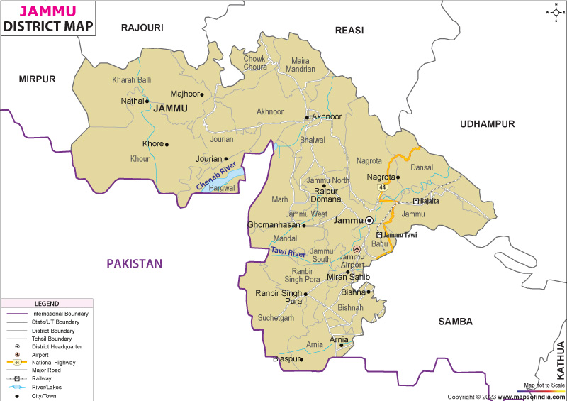District Map of Jammu