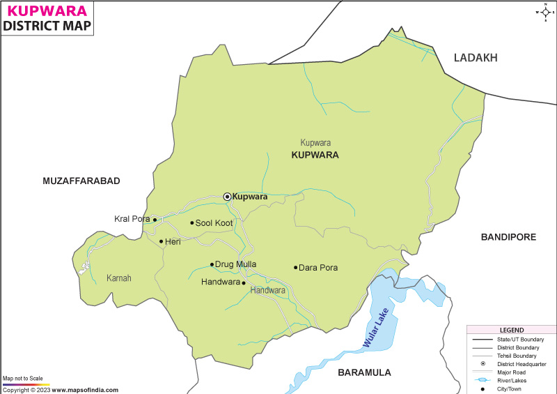 District Map of Kupwara