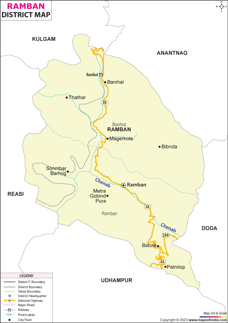 District Map of Ramban