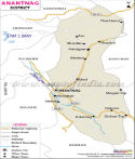 Anantnag District Map