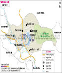 Srinagar District Map