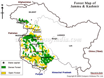 Jammu and Kashmir Forest Map