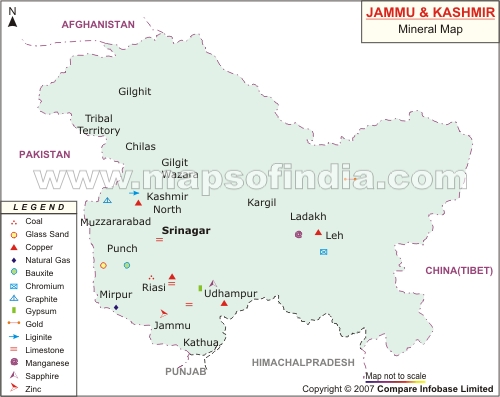 Jammu & Kashmir Mineral Map