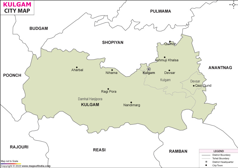 City Map of Kulgam