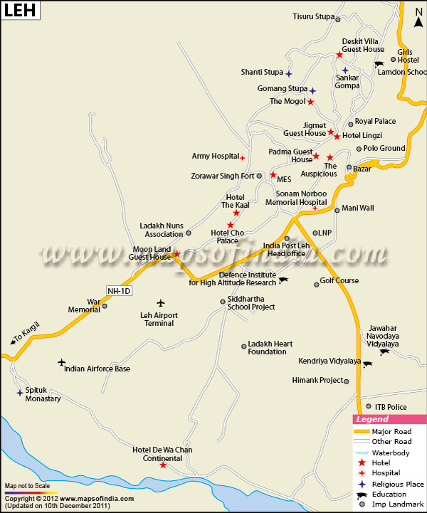 City Map of Leh
