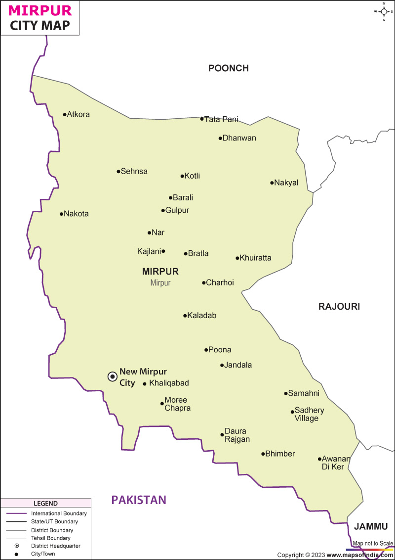 City Map of Mirpur