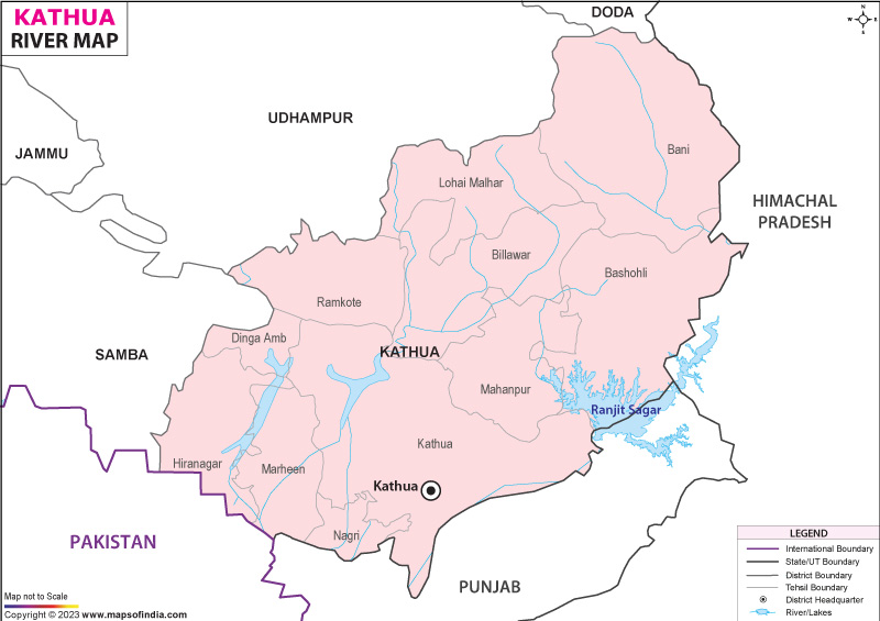 River Map of Kathua