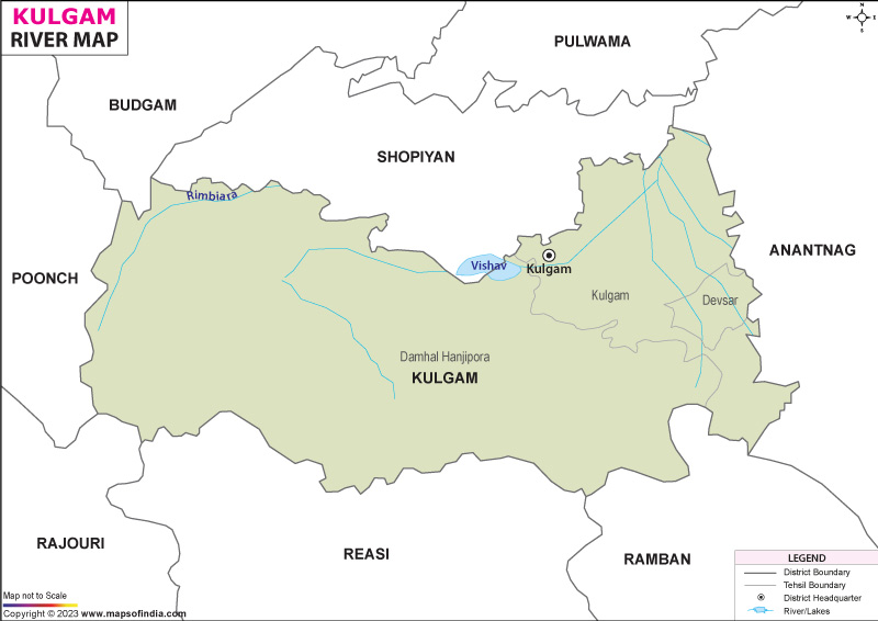 River Map of Kulgam