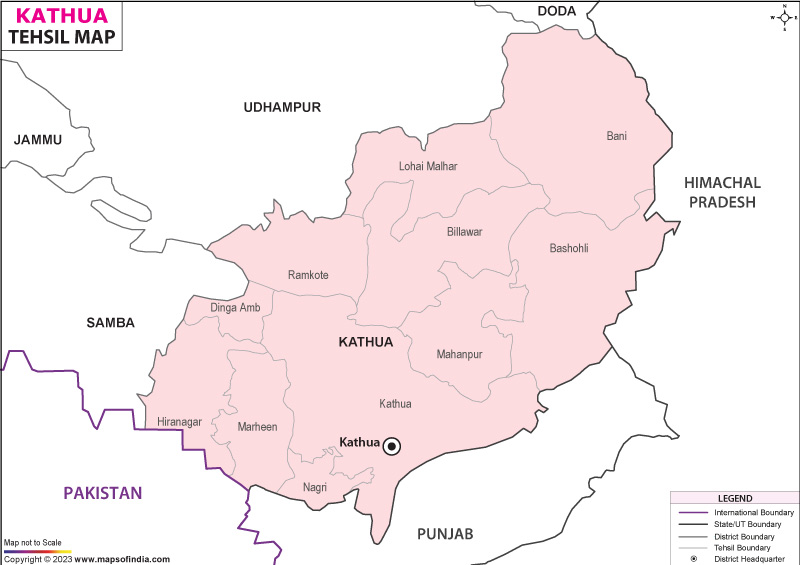 Tehsil Map of  Kathua
