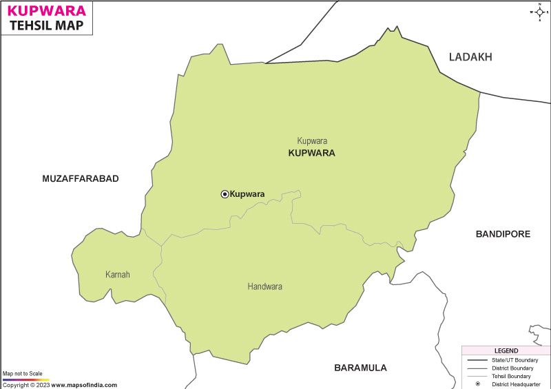 Tehsil Map of Kupwara