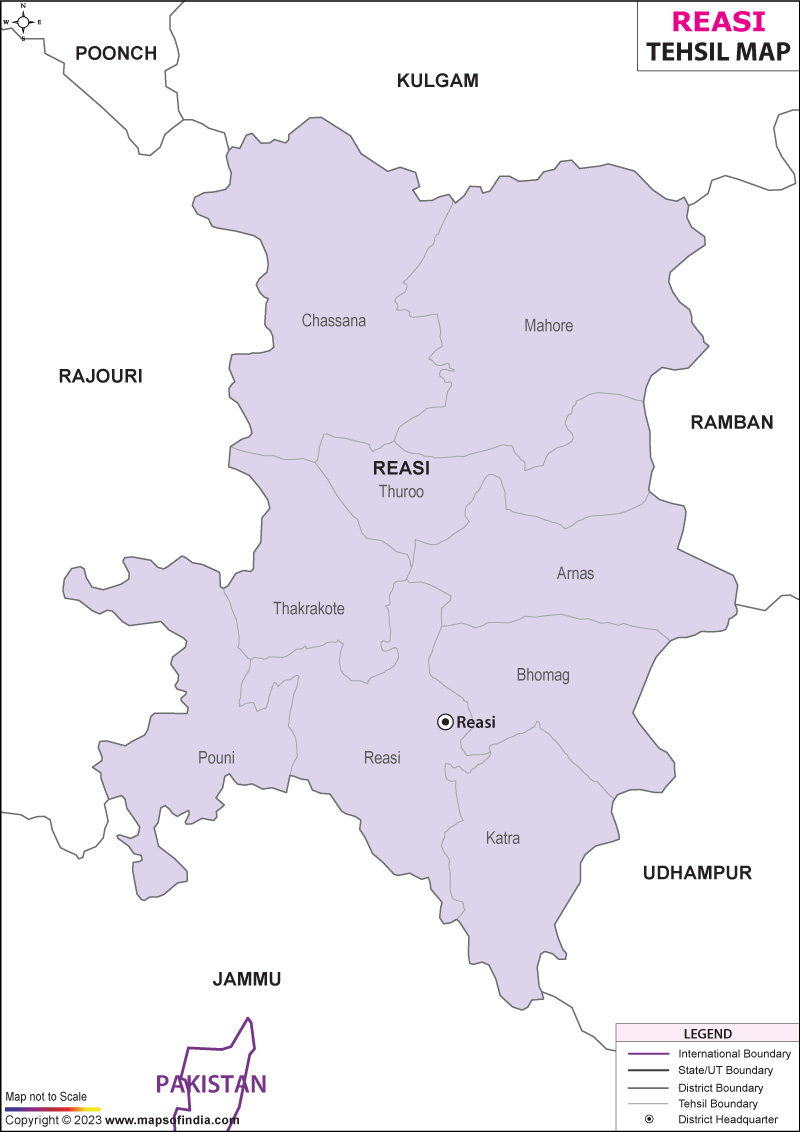 Tehsil Map of Reasi