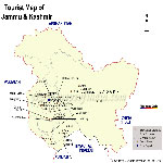 Jammu and Kashmir Travel Map