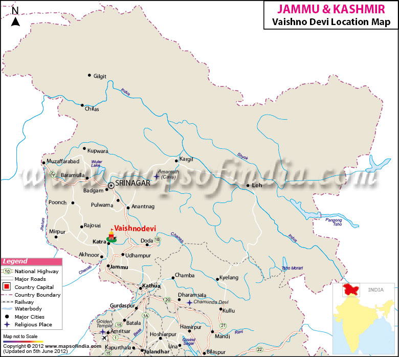 Vaishno Devi Location Map