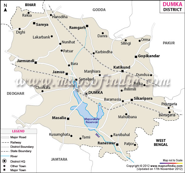 District Map of Dumka