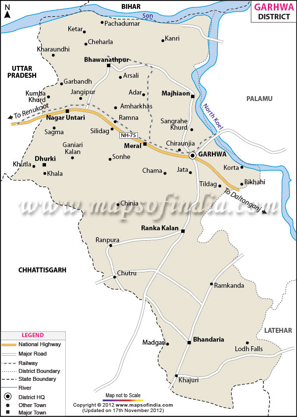 District Map of Garhwa