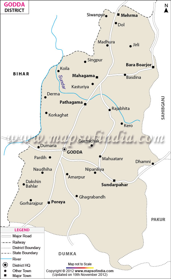 District Map of Godda