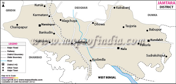 District Map of Jamtara