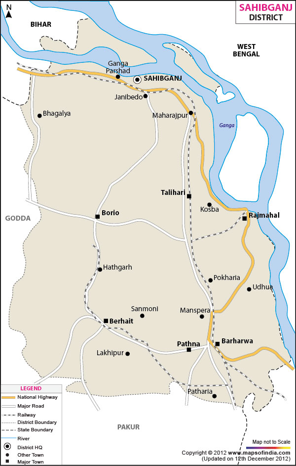 District Map of Sahibganj