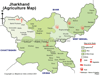 Jharkhand Agriculture Map