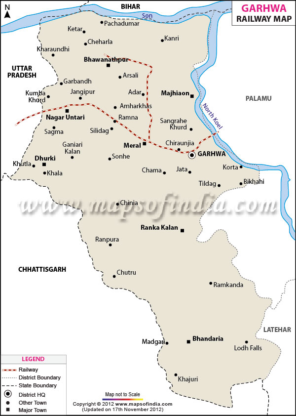  Railway Map of Garhwa