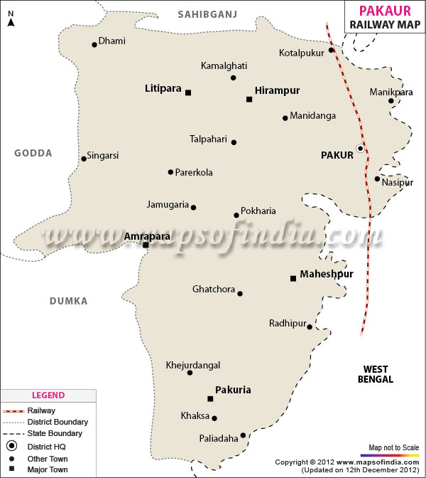  Railway Map of Pakaur