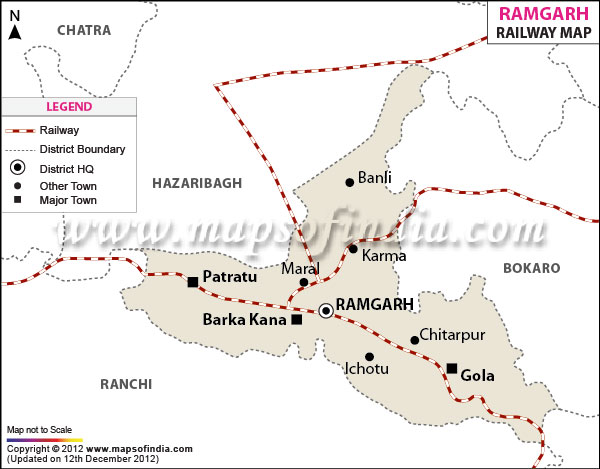  Railway Map of Ramgarh 