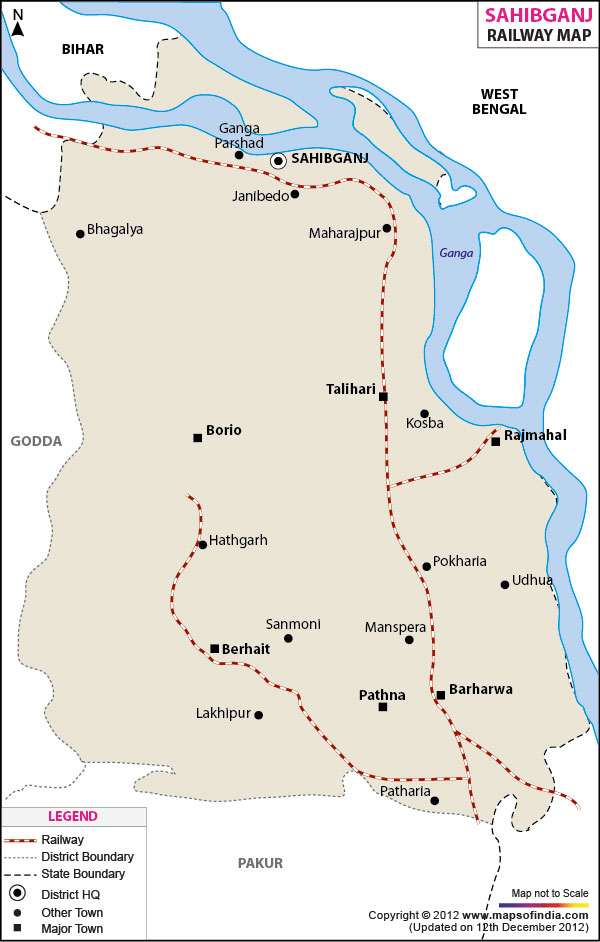  Railway Map of Sahibganj