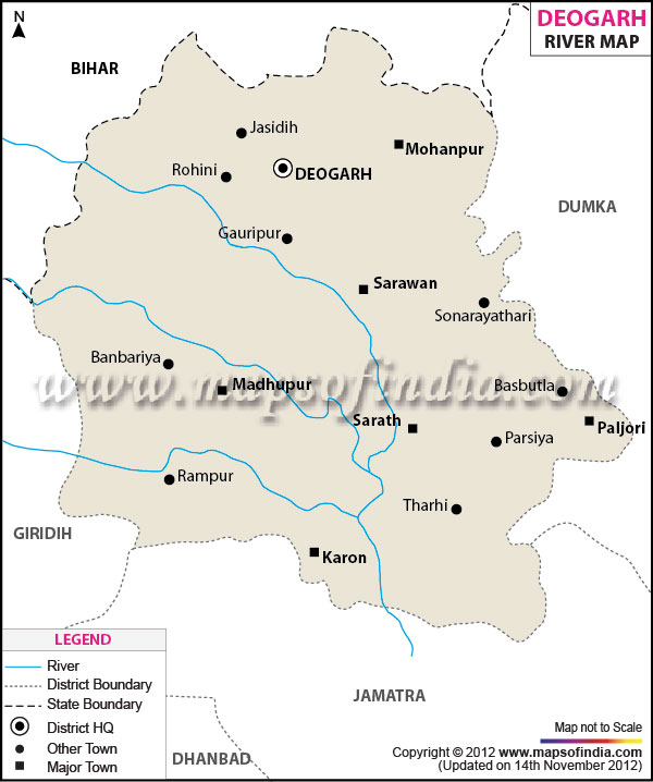  River Map of Deogarh