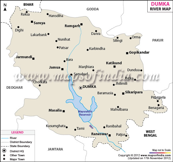  River Map of Dumka