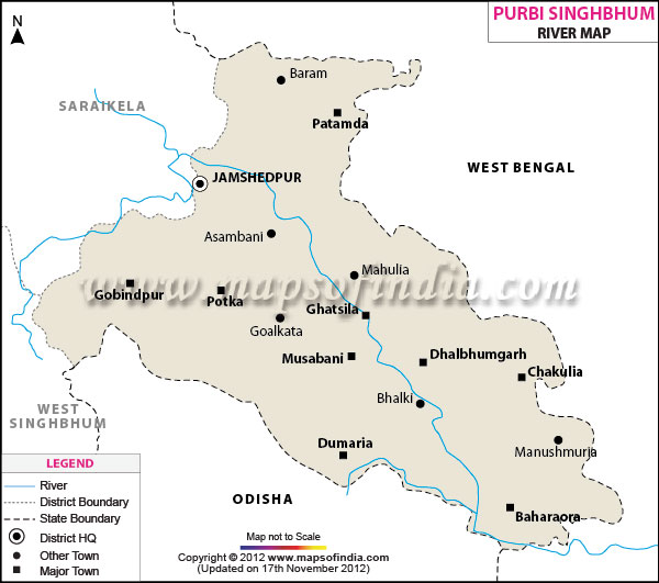 River Map of East Singhbhum