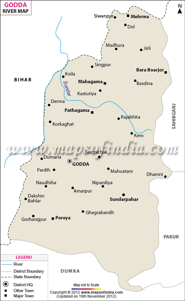  River Map of Godda