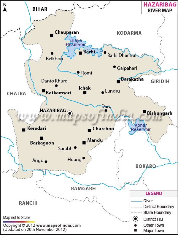  River Map of Hazaribagh