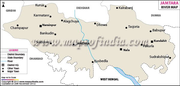  River Map of Jamtara