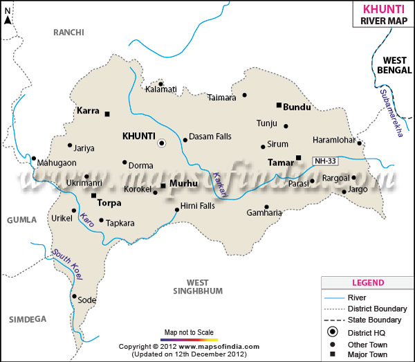  River Map of Khunti 