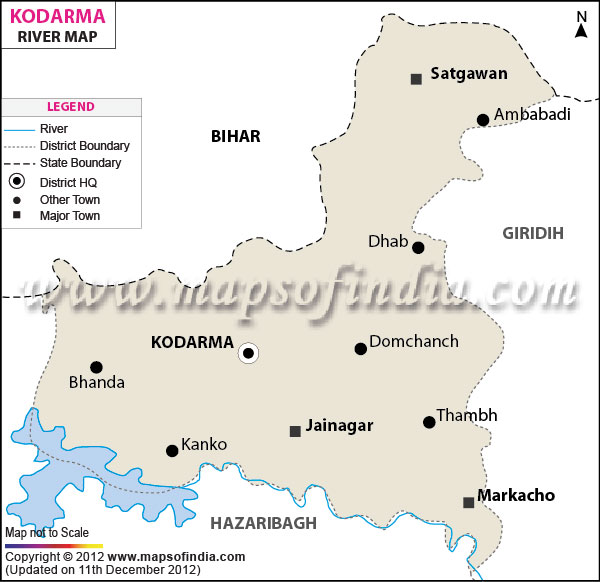  River Map of Koderma