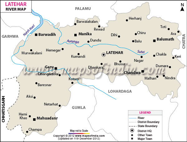  River Map of Latehar