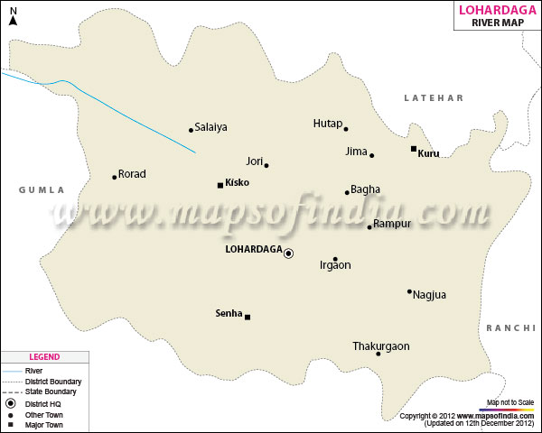  River Map of Lohardaga