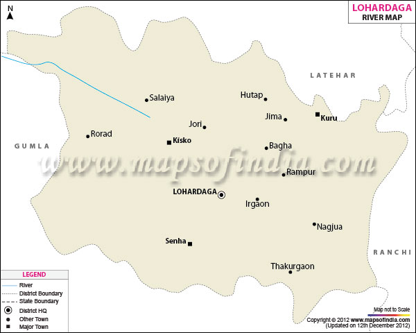  River Map of Lohardaga