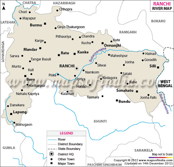  River Map of Ranchi