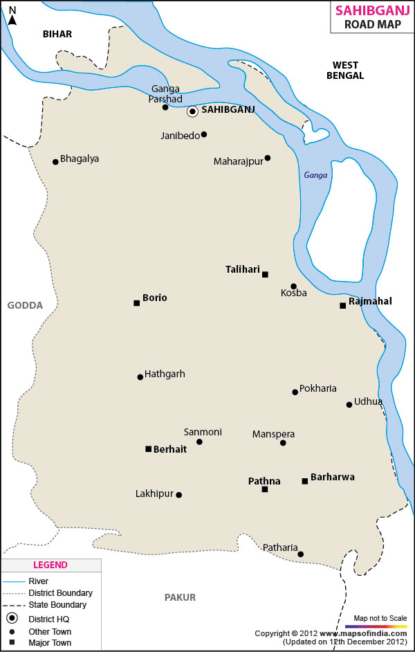  River Map of Sahibganj