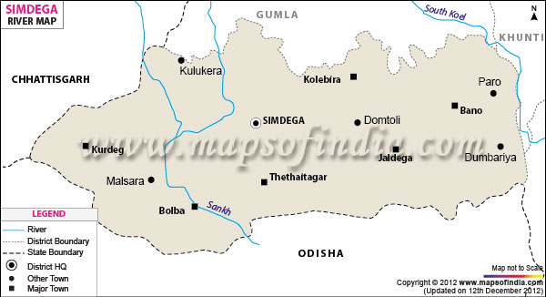  River Map of Simdega